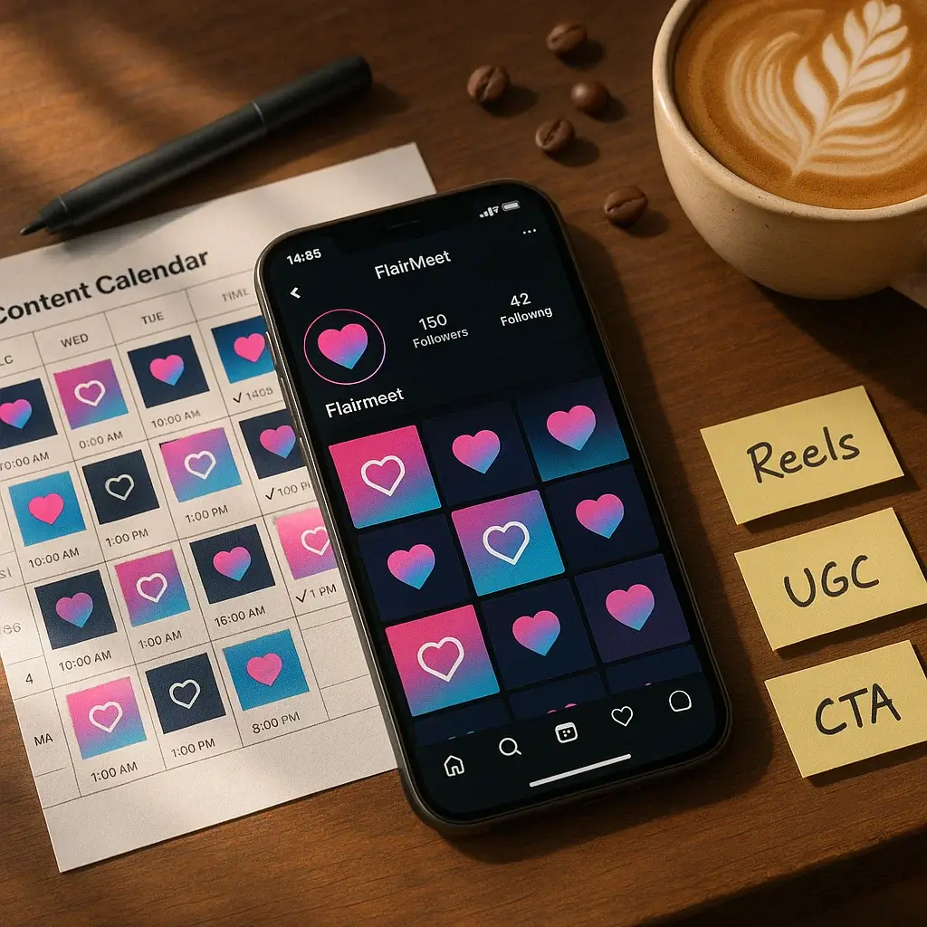 FlairMeet cafe campaign visual