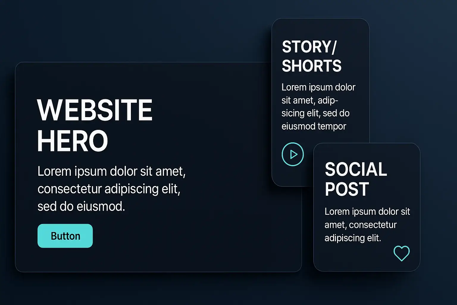 Case study slide 2 showing copywriting preview